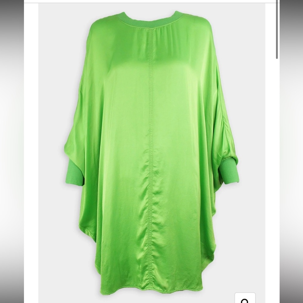 Raquel Allegra Lime Green Mini Dress